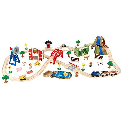 KidKraft Ahşap Kırsal Çiftlik Tren Seti 75 Parça, Çocuk Ürün Görseli