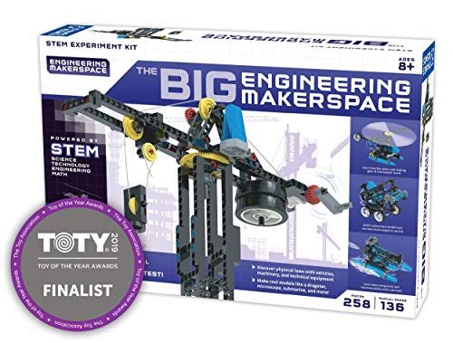 Thames & Kosmos Big Engineering Makerspace produkta attēls | Zinātnes komplekts | 22 fizikas stundas un...