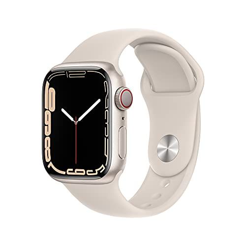 Az Apple Watch Series 7 GPS + Cellular termék képe, 41 mm-es Starlight alumínium tok Starlight...
