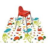 Image du produit du tapis Splat pour sous chaise haute/arts/artisanat, WOMUMON bébé réutilisable imperméable...