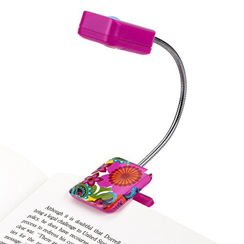 Obrázek produktu WITHit French Bull Clip On Book Light – Pink Raj – čtvercové LED světlo na čtení...