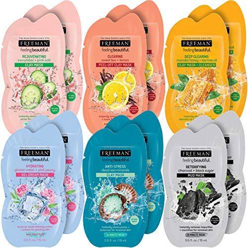 Obrázek produktu Freeman Beauty Facial Mask Variety Pack: Jílová, slupovací, gelová a bahenní krása...