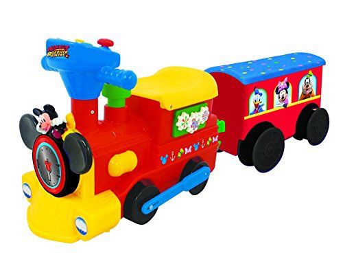 Produktabbildung des Kiddieland Toys Limited Battery-Powered Mickey Choo mit Caboose & Tracks Ride...