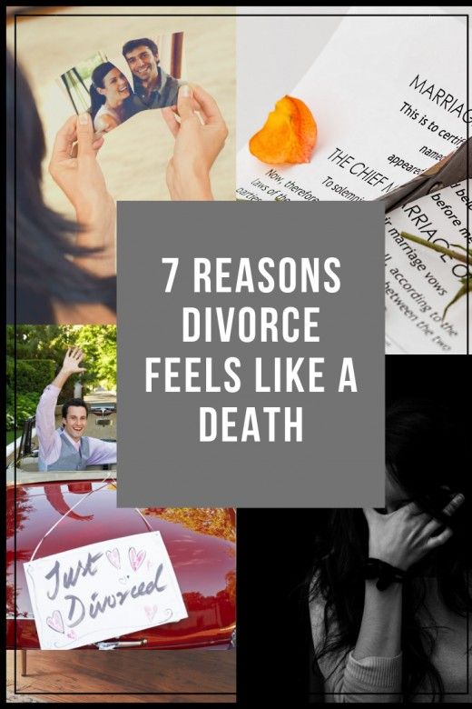 7 причини Разводът се чувства като смърт